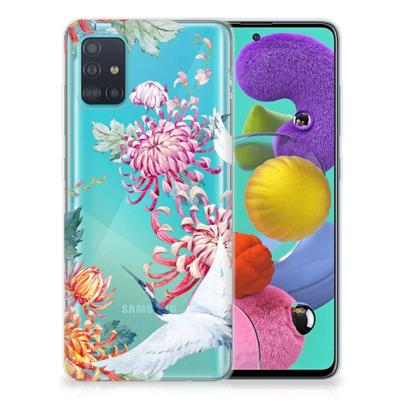 Samsung Galaxy A51 | TPU Hoesje | Bird Flowers