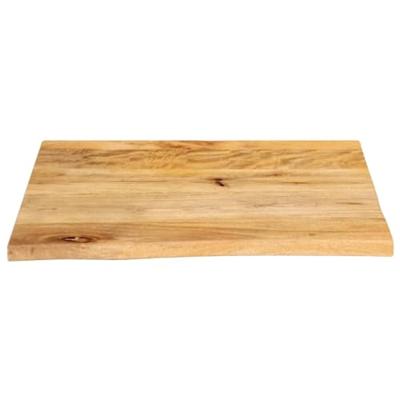 Tafelblad met natuurlijke rand 40x40x2,5 cm massief mangohout