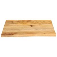 Tafelblad met natuurlijke rand 40x40x2,5 cm massief mangohout - thumbnail
