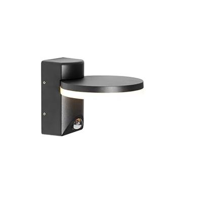 QAZQA Buiten wandlamp zwart incl. LED IP54 bewegingssensor - Esmee QAZQA Buiten wandlamp zwart incl. LED IP54 bewegingssensor - Esmee