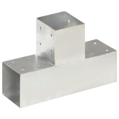 VidaXL Paalverbinding t-vorm 91x91 mm gegalvaniseerd metaal VidaXL Paalverbinding t-vorm 91x91 mm gegalvaniseerd metaal
