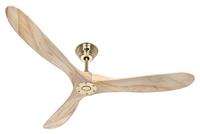 CasaFan ECO GENUINO 152 MG-NT Plafondventilator 16.6 W (Ø x h) 1520 mm x 285 mm Messing Met afstandsbediening, Met wintermodus - thumbnail