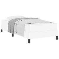 Bedframe met matras Puur Wit 80 x 200 cm Stof - thumbnail