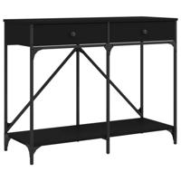 Wandtafel 100x39x78,5 cm bewerkt hout zwart - thumbnail