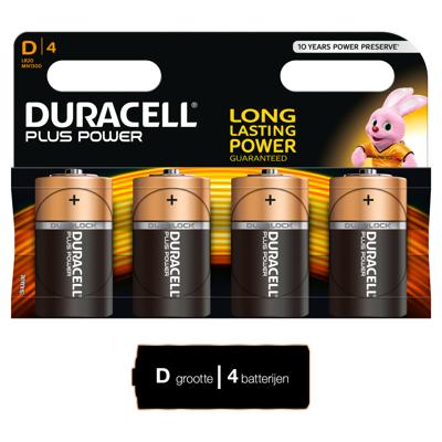 Duracell Dplus Batterij - 4 stuks - MN1300