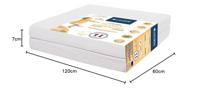 CANDIDE Ecru 2-delige opvouwbare matras - 60x120 cm - thumbnail