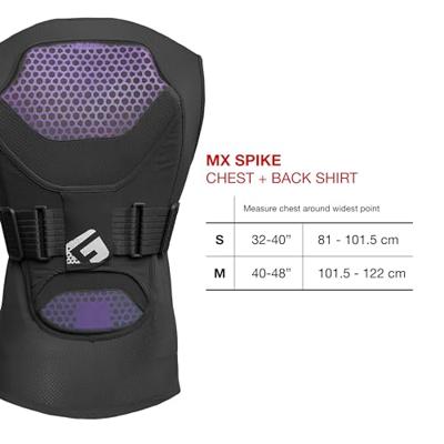 G-FORM borst- en rugprotectie "mx spike" chest/back prot. mx spike size s black