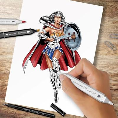 Creativ Company Hobbyset illustratie stripboekhelden wonder woman kleurset