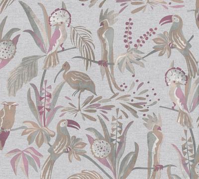 Livingwalls House of Turnowsky - Grijs - Jungle Behang - 388981