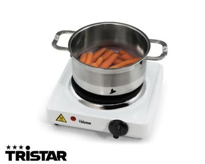 Tristar Elektrische Kookplaat - Wit - 1000W - thumbnail