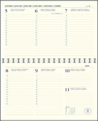 Agendavulling 2026 Ryam Memoplan 7 Compact 7 dagen/2pagina's landscape crème Agendavulling 2026 Ryam Memoplan 7 Compact 7 dagen/2pagina's landscape crème