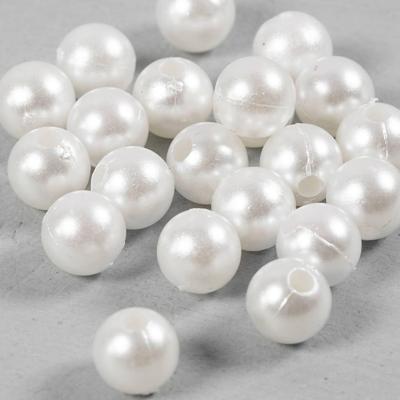 Creativ Company Waskralen, d 8 mm, gatgrootte 2,3 mm, parelmoer, 22 stuk/ 1 doos