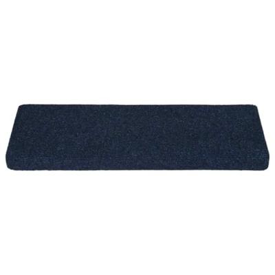 VidaXL Trapmatten zelfklevend 15 stuks 65x21x4 cm marineblauw met rechthoekige rand VidaXL Trapmatten zelfklevend 15 stuks 65x21x4 cm marineblauw met rechthoekige rand
