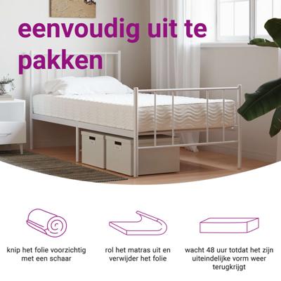 Slaapbank met matras 100x200 cm fluweel blauw - thumbnail