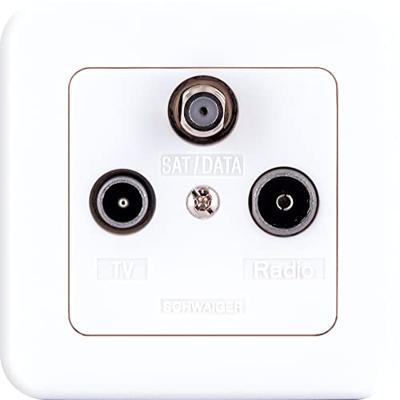 Schwaiger DSE950531 Antennedoos TV, Satelliet, FM Opbouw (op muur) Enkele aansluitdoos Schwaiger DSE950531 Antennedoos TV, Satelliet, FM Opbouw (op muur) Enkele aansluitdoos
