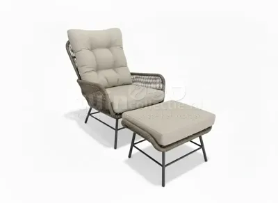 Tierra Outdoor Amigo Loungestoel Levante met Hocker Tierra Outdoor Amigo Loungestoel Levante met Hocker