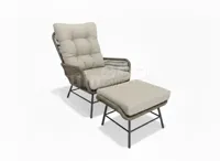 Tierra Outdoor Amigo Loungestoel Levante met Hocker - thumbnail