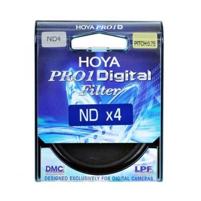 Hoya Grijsfilter ND4, Pro1D serie - 2 stops - 62mm Hoya Grijsfilter ND4, Pro1D serie - 2 stops - 62mm