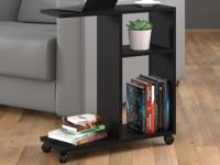 Salontafel TACORA 2 vakken 60 cm zwart - thumbnail