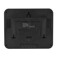 TFA Dostmann 60.4512.54 Zendergestuurd Wandklok 258 mm x 212 mm x 30 mm Zilver, Zwart Groot display - thumbnail