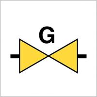 Gasafsluiter sticker ARBO centrum - Gasafsluiter sticker - thumbnail