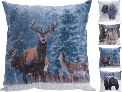 Kussen 45x45cm dierenprint kerstversiering Nampook - Nampook Kussen 45x45cm dierenprint kerstversiering Nampook - Nampook
