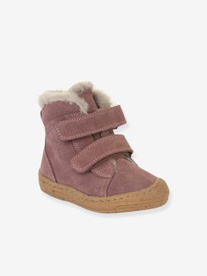 Boots voor meisjes MINNI SUEDE FRODDO oudroze Boots voor meisjes MINNI SUEDE FRODDO oudroze