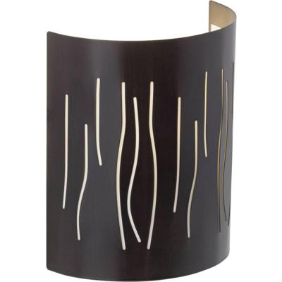 Brilliant Donkerbruine wandlampKinley - 93461/20