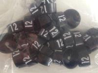 MB zwart/wit 12 voor op kledinghanger - thumbnail