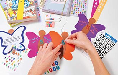 Etiket HERMA 6291 kleurrijke letters stone Etiket HERMA 6291 kleurrijke letters stone