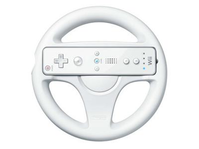 Nintendo Wii (White) + Mario Kart Wii + Wii Wheel (boxed)
