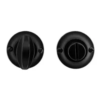 Hdd Pro WC Garnituur Rond Retro 43 Mm Classic Zwart - thumbnail