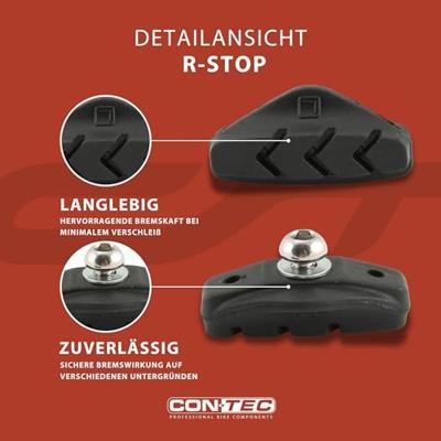 CONTEC bremsschuh "r-stop" ct brake shoes rd-stop road CONTEC bremsschuh "r-stop" ct brake shoes rd-stop road