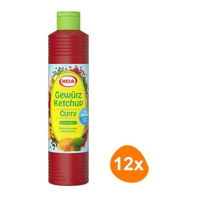 Hela - Curry Spice Ketchup Delikat light (30% minder suiker) - 12x 800ml
