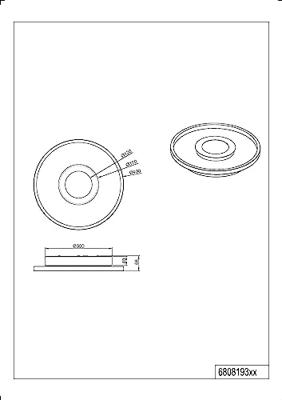 Trio PlafonnièreAscari 40cm chroom - 680819306
