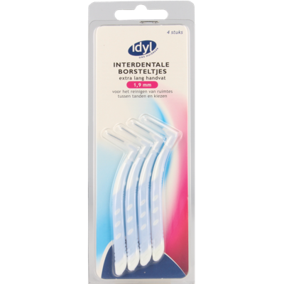 Interdentaal borstel XL handvat 1.9mm 4 Stuks