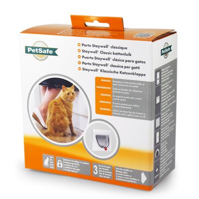 Petsafe kattenluik met tunnel wit