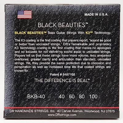 DR Strings BKB-40 Black Beauties 40-100 snarenset voor elektrische basgitaar