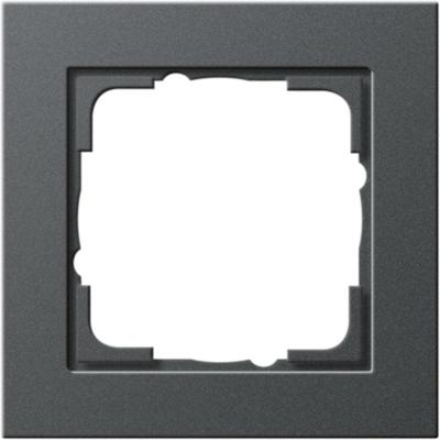 Gira E2 afdekraam 1-voudig antraciet