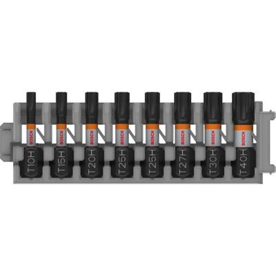 Bosch Accessoires PRO TH Impact bits | T10H | T15H | T20H | T25H (x2) | T27H | T30H | T40H | 25 mm | 8 stuks - 2608521U56 Bosch Accessoires PRO TH Impact bits | T10H | T15H | T20H | T25H (x2) | T27H | T30H | T40H | 25 mm | 8 stuks - 2608521U56