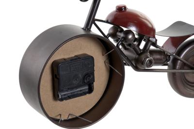 Tafelklok Home ESPRIT Rood Motorfiets Vintage Tafelklok Home ESPRIT Rood Motorfiets Vintage