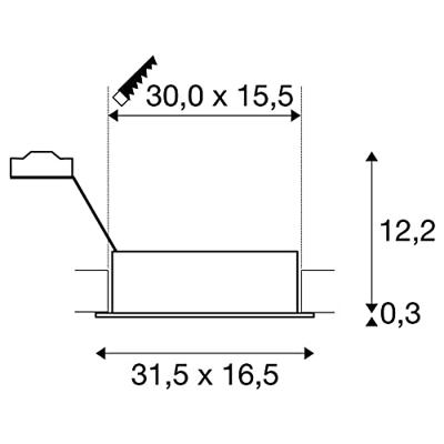 SLV 111382 New Tria Inbouwlamp GU10 Aluminium (geborsteld) SLV 111382 New Tria Inbouwlamp GU10 Aluminium (geborsteld)