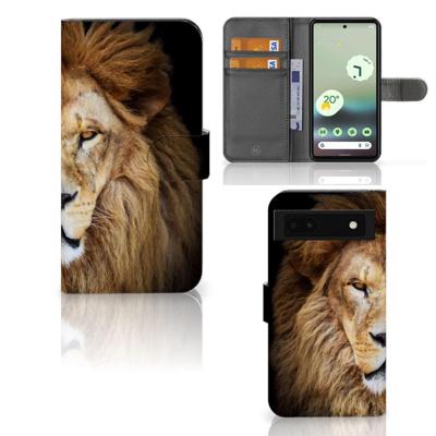 Google Pixel 6A | Telefoonhoesje | Met pasjeshouder | Leeuw Google Pixel 6A | Telefoonhoesje | Met pasjeshouder | Leeuw