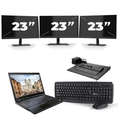 Lenovo ThinkPad L560 - Intel Core i5-6e Generatie - 15 inch - 8GB RAM - 256GB SSD - Windows 11 + 3x 23 inch Monitor Lenovo ThinkPad L560 - Intel Core i5-6e Generatie - 15 inch - 8GB RAM - 256GB SSD - Windows 11 + 3x 23 inch Monitor