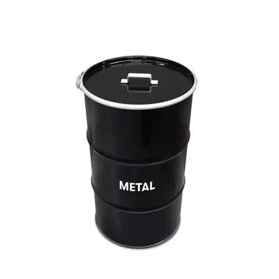 Olievat prullenbak 120L - Metal - Met handvat deksel