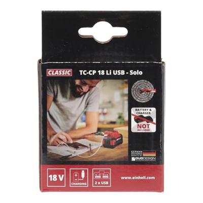 Einhell TC-CP 18 Li USB-Solo 4514120 Accu-adapter Einhell TC-CP 18 Li USB-Solo 4514120 Accu-adapter
