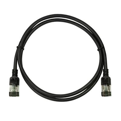 LogiLink CQ9073S RJ45 Netwerkkabel, patchkabel CAT 6A U/FTP 5.00 m Zwart Extreem dun, Vlambestendig, Flexibel, Folie afscherming, Halogeenvrij, Snagless,