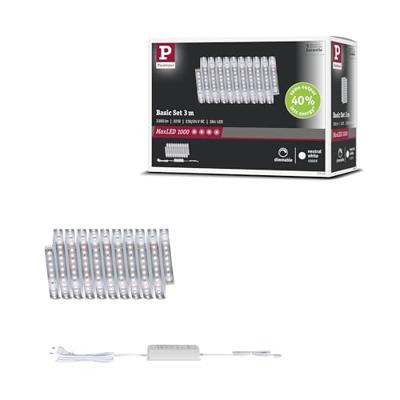 Paulmann MaxLED 1000 Basisset 71247 LED-strip basisset 230 3 m Neutraalwit 1 set(s) Paulmann MaxLED 1000 Basisset 71247 LED-strip basisset 230 3 m Neutraalwit 1 set(s)