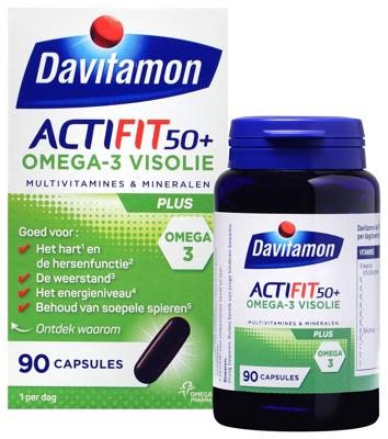 Davitamon Actifit 50+ Omega-3 Visolie Capsules Davitamon Actifit 50+ Omega-3 Visolie Capsules
