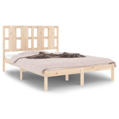 Bedframe massief hout 135x190 cm - thumbnail